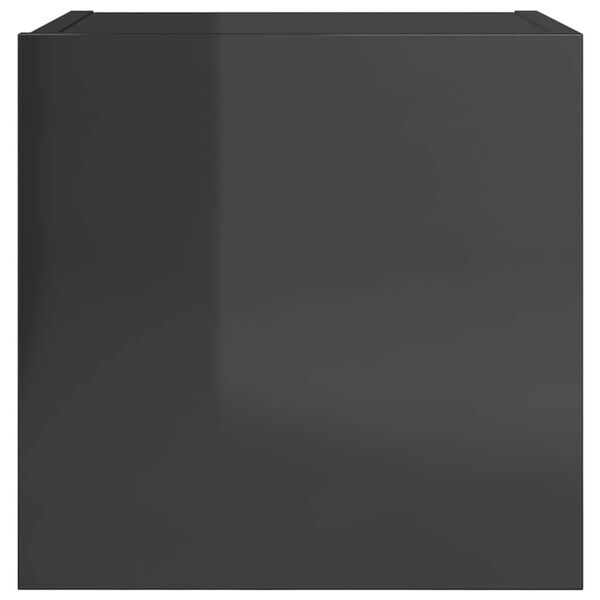 vidaXL Tv-wandmeubelen 4 st 30,5x30x30 cm hoogglans grijs