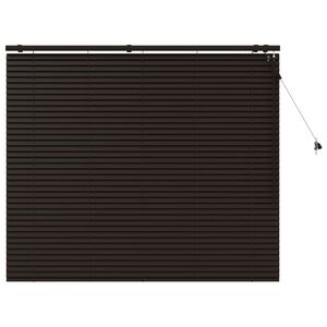 vidaXL Jaloezie Donkerbruin 160 x 130 cm 35 mm Massief Paulowniahout
