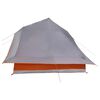 vidaXL Tipi Tent met dak Grijs en Oranje 364 x 281 x 257 cm taft