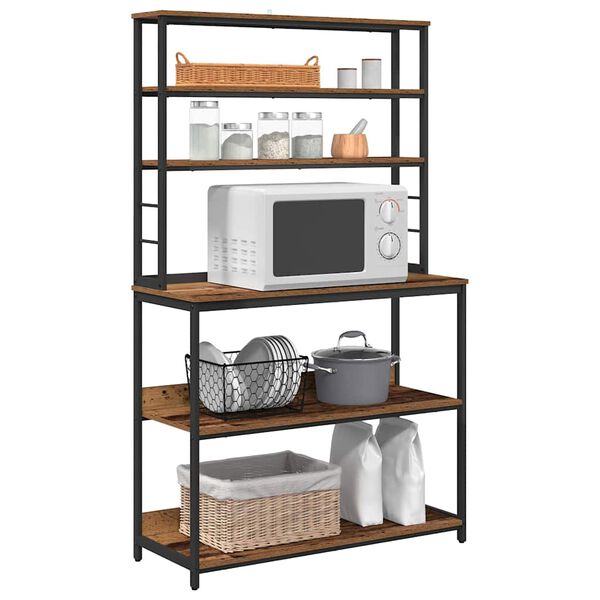 vidaXL Keukenplank Oud Hout 100 x 40 x 168 cm Bewerkt hout