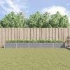 vidaXL Plantenbak Lichtgrijs 195 x 100 x 45 cm Gegalvaniseerd staal