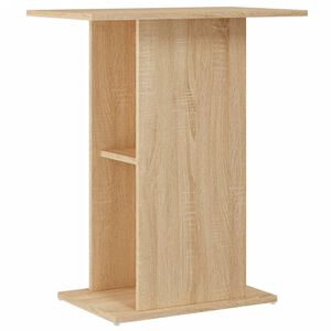vidaXL Aquariumstandaard Sonoma Eiken 60,5x36x72,5 cm Bewerkt Hout