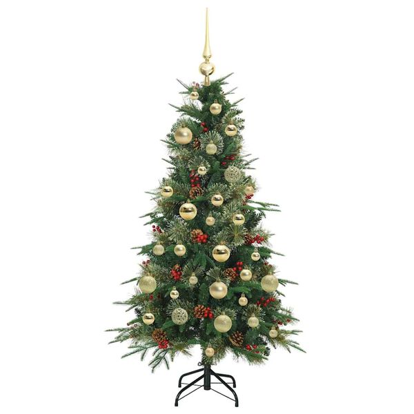 vidaXL Kunstmatige Inklapbare Kerstboom Groen 120 cm PE en PVC