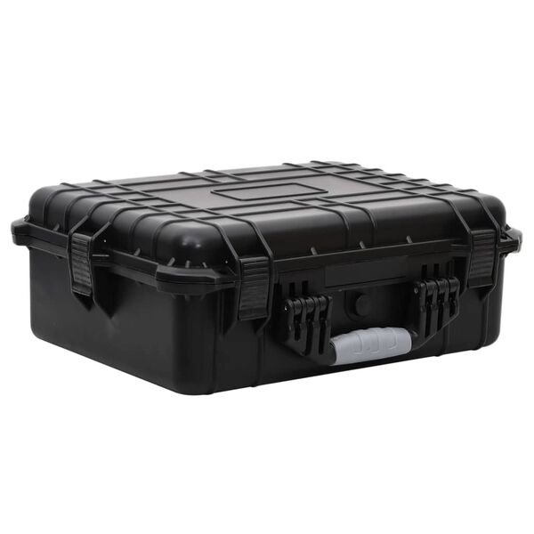 vidaXL Flightcase draagbaar 52x40x19 cm PP zwart