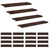vidaXL Traplopers 20 st 110 x 30 x 2 cm Donkerbruin Massief beukenhout