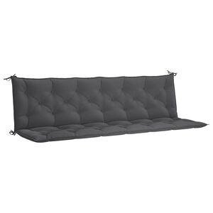 vidaXL Tuinbankkussen 200x(50+50)x7 cm oxford stof antracietkleurig
