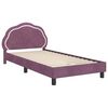 vidaXL Bedframe voor kinderen met hoofdbord Paars 90 x 200 cm Fluweel