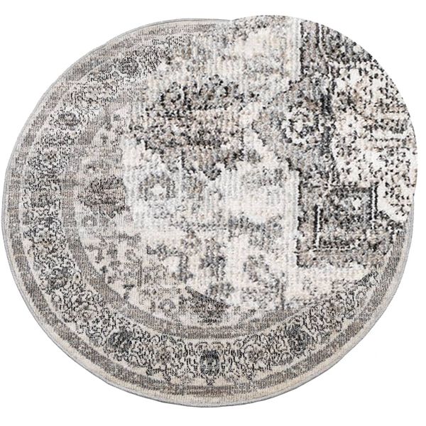 vidaXL Vloerkleed ARBIZU binnen en buiten vintage stijl &Oslash; 120 cm