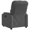 vidaXL Relaxfauteuil Donkergrijze Stof
