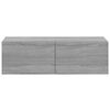 vidaXL Tv-wandmeubels 2 st 100x30x30 cm hout grijs sonoma eikenkleurig