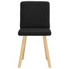 vidaXL Eetkamerstoelen 2 st stof zwart