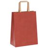 vidaXL Papieren zakken 50 st met hengsels 21x11x28 cm rood