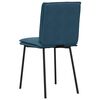 vidaXL Eetkamerstoelen 2 st fluweel blauw