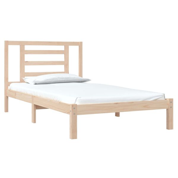 vidaXL Bedframe zonder matras massief grenenhout 90x200 cm