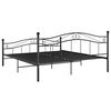 vidaXL Bedframe metaal zwart 200x200 cm