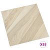 vidaXL Vloerplanken zelfklevend 55 st 5,11 m² PVC gestreept beige