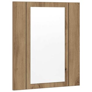 vidaXL Badkamerspiegelkast LED 40x12x45 cm bewerkt hout artisan eiken