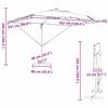 vidaXL Cantilever Roma parasol Zwart en Zwart 352 x 251 x 265 cm