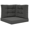 vidaXL Buiten bankkussen Polyester Antraciet 60 x 60 cm