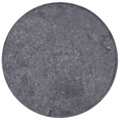 vidaXL Tafelblad Ø50x2,5 cm marmer grijs