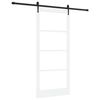vidaXL Schuifdeur ORKDAL 93 x 211 cm Massief grenenhout en glas Wit