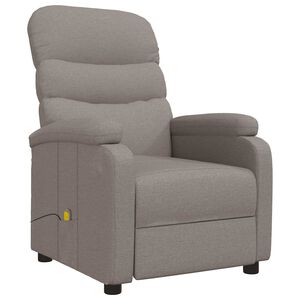 vidaXL Massagestoel stof taupe