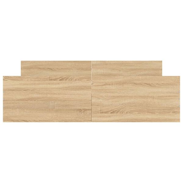 vidaXL Bedframe met hoofd- en voeteneinde sonoma eikenkleur 160x200 cm