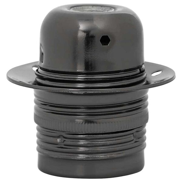 vidaXL Lamphouders 2 st glanzend zwart E27