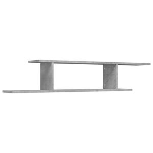vidaXL Tv-wandschap 125x18x23 cm bewerkt hout betongrijs