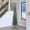 vidaXL Kunstkerstboom met 300 LED Groen 240 cm PVC en Plastic en Staal