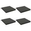 vidaXL Zitkussens SOEST 4 st 100% Polyester Antraciet 70 x 70 x 7 cm