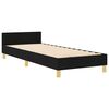 vidaXL Bedframe met hoofdeinde Zwart 80 x 200 cm Stof
