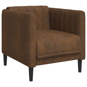 vidaXL Fauteuil kunstsu&egrave;de bruin