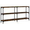 vidaXL Wandtafel 150x29x75 cm bewerkt hout gerookt eikenkleurig