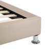 vidaXL Bedframe kunstleer cappuccino 100x200 cm