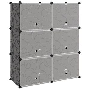 vidaXL Schoenenrek 84,5x31x93,5 cm polypropeen zwart