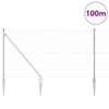 vidaXL Afrasteringspaal Zilver 100 x 1 m (50 mm gaas) Staal