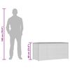 vidaXL Tuinbox 120x50x60 cm poly rattan grijs
