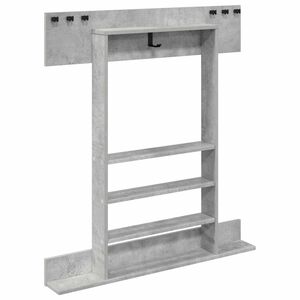 vidaXL Biljartkeu standaard Bewerkt hout 93 x 12 x 103 cm Betongrijs