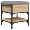 vidaXL Schoenenbank 42x42x45 cm bewerkt hout sonoma eikenkleurig