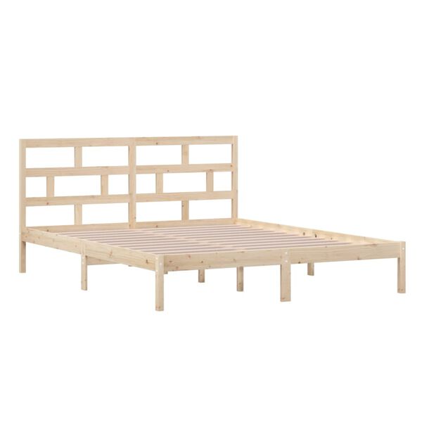 vidaXL Bedframe massief grenenhout 160x200 cm