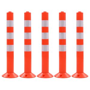 vidaXL Verkeerspalen 75 cm kunststof 5 st