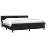 vidaXL Boxspring met matrassen fluweel zwart 200x210 cm