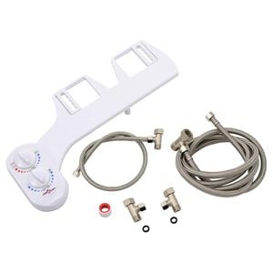 vidaXL Bidetaansluiting voor toiletbril warm/koud water enkel mondstuk