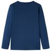 Kindershirt met lange mouwen 92 marineblauw