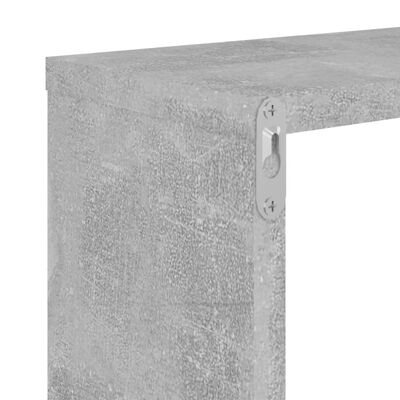vidaXL Wandschappen kubus 4 st 26x15x26 cm betongrijs
