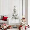 vidaXL Kerstboom met 150 LED met standaard Wit 150 cm PE en staal
