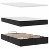 vidaXL Ottoman bed met matrassen en LED's 120x200cm kunstleer zwart