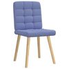 vidaXL Eetkamerstoelen 6 st stof jeansblauw