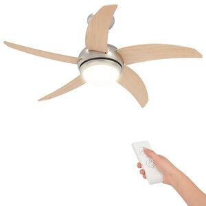 vidaXL Plafondventilator met licht en afstandsbediening &Oslash; 110 cm